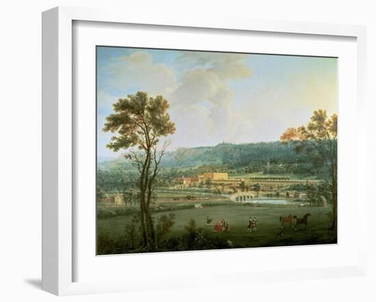 A View of Chatsworth from the South-West-Thomas Smith of Derby-Framed Giclee Print