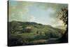 A View of Chatsworth-William Marlow-Stretched Canvas