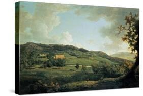 A View of Chatsworth-William Marlow-Stretched Canvas