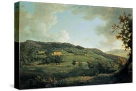 A View of Chatsworth-William Marlow-Stretched Canvas