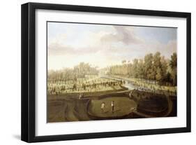 A View of Chiswick Gardens, Richmond, from across the New Gardens Towards the Bagnio, C.1729-31-Pieter Andreas Rysbrack-Framed Giclee Print