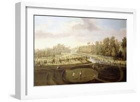 A View of Chiswick Gardens, Richmond, from across the New Gardens Towards the Bagnio, C.1729-31-Pieter Andreas Rysbrack-Framed Giclee Print