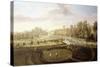 A View of Chiswick Gardens, Richmond, from across the New Gardens Towards the Bagnio, C.1729-31-Pieter Andreas Rysbrack-Stretched Canvas