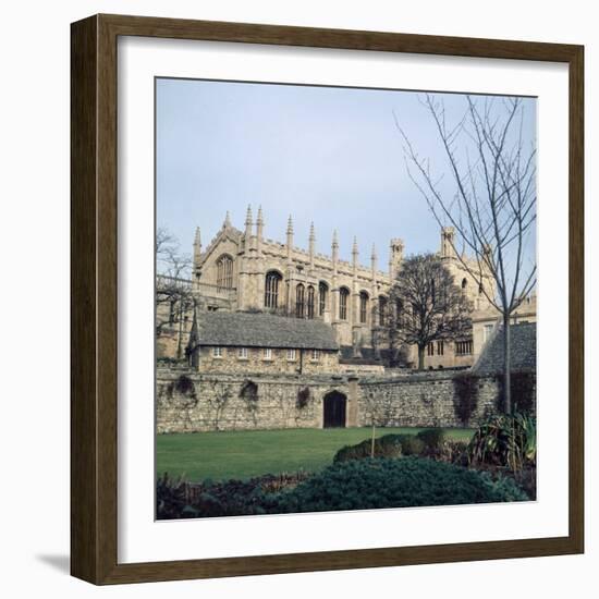 A view of Christ College in Oxford. January 1972-P. Stuart-Framed Photographic Print