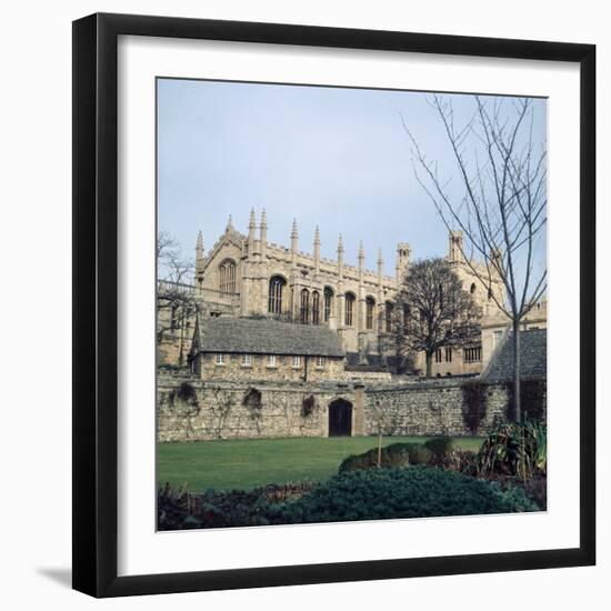 A view of Christ College in Oxford. January 1972-P. Stuart-Framed Photographic Print