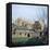 A view of Christ College in Oxford. January 1972-P. Stuart-Framed Stretched Canvas