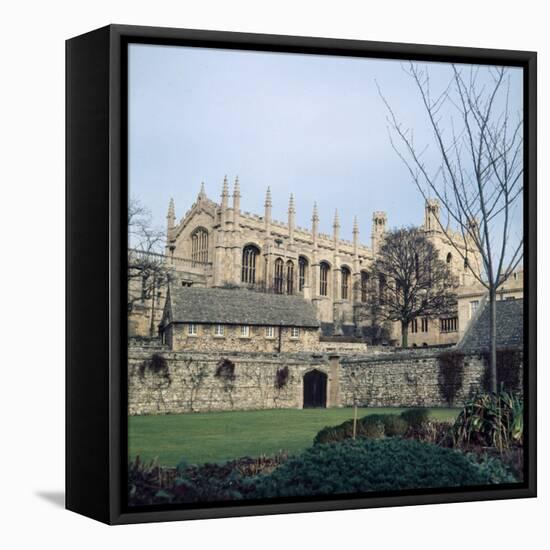 A view of Christ College in Oxford. January 1972-P. Stuart-Framed Stretched Canvas