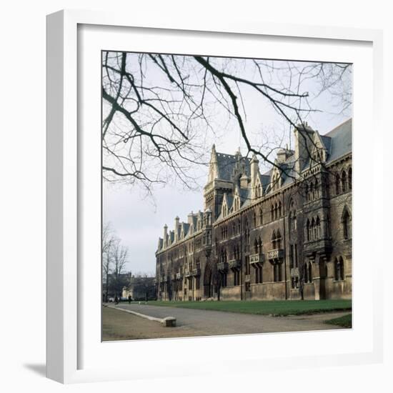 A view of Christ College in Oxford. January 1972-P. Stuart-Framed Photographic Print