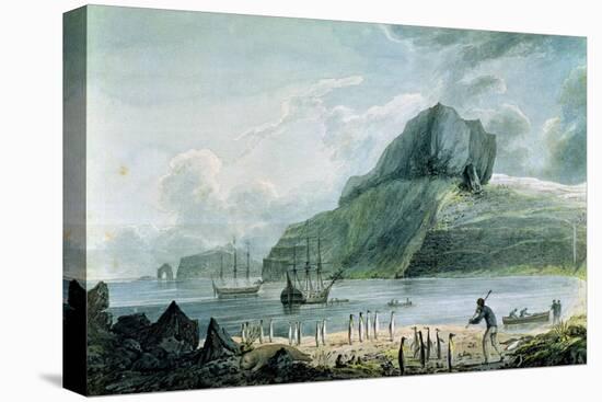 A View of Christmas Harbour in Kerguelen's Land, 1781-4-John Webber-Stretched Canvas
