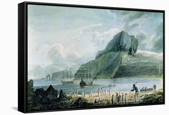 A View of Christmas Harbour in Kerguelen's Land, 1781-4-John Webber-Framed Stretched Canvas