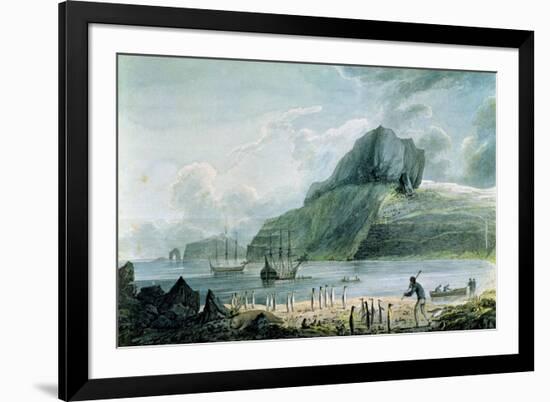 A View of Christmas Harbour in Kerguelen's Land, 1781-4-John Webber-Framed Giclee Print