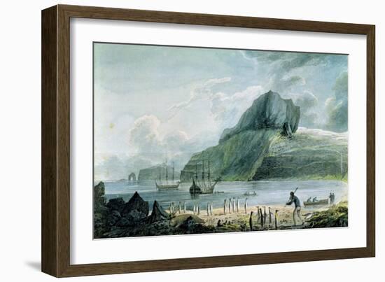 A View of Christmas Harbour in Kerguelen's Land, 1781-4-John Webber-Framed Giclee Print