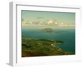 A View of Clare Island from the Top of Croagh Patrick-null-Framed Premium Photographic Print
