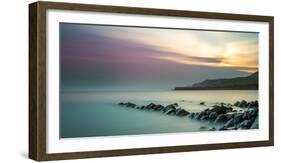 A View of Clavell's Pier in Kimmeridge Bay-Chris Button-Framed Photographic Print