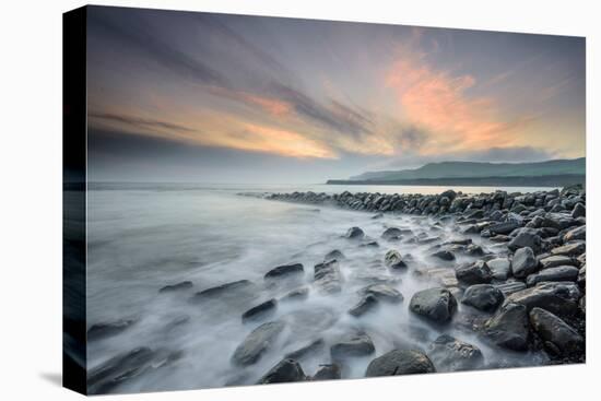 A View of Clavell's Pier Near Kimmeridge-Chris Button-Stretched Canvas