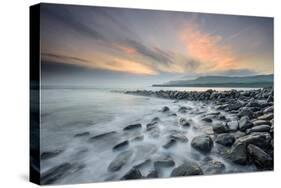 A View of Clavell's Pier Near Kimmeridge-Chris Button-Stretched Canvas