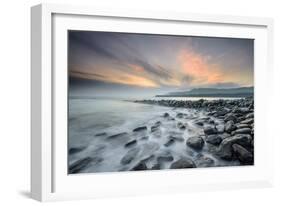 A View of Clavell's Pier Near Kimmeridge-Chris Button-Framed Photographic Print