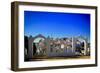 A view of Comares, located in the foothills of the Montes de Malaga 703 meters above sea level....-Panoramic Images-Framed Photographic Print