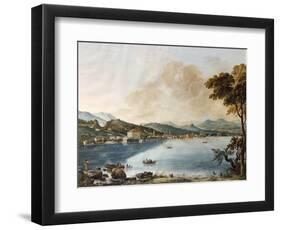 A View of Como from the Lake-Giosafatto Alfieri-Framed Art Print