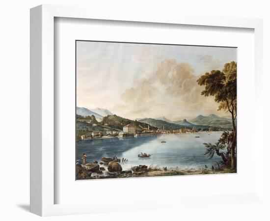 A View of Como from the Lake-Giosafatto Alfieri-Framed Art Print