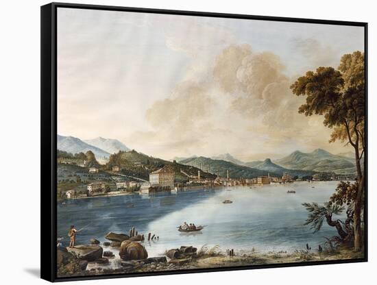 A View of Como from the Lake-Giosafatto Alfieri-Framed Stretched Canvas