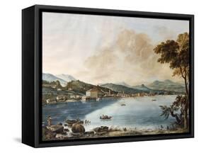 A View of Como from the Lake-Giosafatto Alfieri-Framed Stretched Canvas