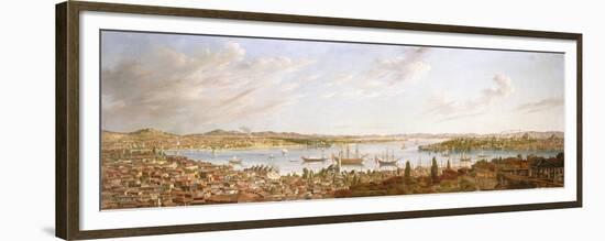 A View of Constantinople Overlooking the Bosphorous, 1770-Antoine de Favray-Framed Premium Giclee Print