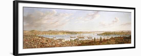 A View of Constantinople Overlooking the Bosphorous, 1770-Antoine de Favray-Framed Premium Giclee Print