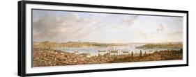 A View of Constantinople Overlooking the Bosphorous, 1770-Antoine de Favray-Framed Premium Giclee Print