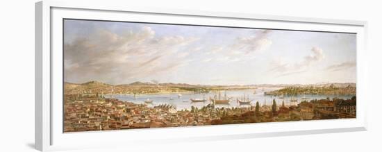 A View of Constantinople Overlooking the Bosphorous, 1770-Antoine de Favray-Framed Premium Giclee Print