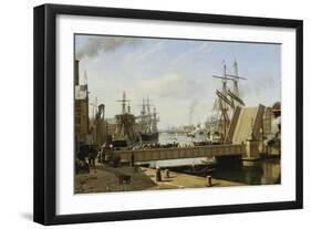 A View of Copenhagen with the Knippelsbro-Jans Erik Carl Rasmussen-Framed Giclee Print