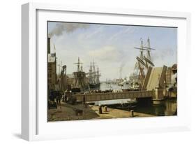 A View of Copenhagen with the Knippelsbro-Jans Erik Carl Rasmussen-Framed Giclee Print