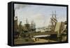 A View of Copenhagen with the Knippelsbro-Jans Erik Carl Rasmussen-Framed Stretched Canvas