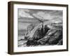 A View of Cornwall, England, 19th Century-Jean Baptiste Henri Durand-Brager-Framed Giclee Print