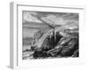 A View of Cornwall, England, 19th Century-Jean Baptiste Henri Durand-Brager-Framed Giclee Print