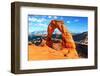 A View of Delicate Arch in Arches National Park in Utah-ventdusud-Framed Photographic Print