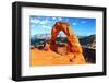 A View of Delicate Arch in Arches National Park in Utah-ventdusud-Framed Photographic Print