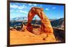 A View of Delicate Arch in Arches National Park in Utah-ventdusud-Framed Photographic Print