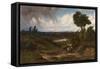 A View of Derbyshire-Colin Rendall-Framed Stretched Canvas