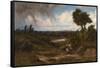 A View of Derbyshire-Colin Rendall-Framed Stretched Canvas