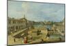 A View of Dolo on the Brenta Canal, C.1725-29-Canaletto-Mounted Giclee Print