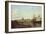 A View of Dresden from the Right Bank of the River Elbe above the Augustusbrucke-Bernardo Bellotto-Framed Giclee Print