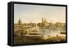 A View of Dresden-Karl Gottfried Traugott Faber-Framed Stretched Canvas