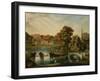 A View of Duncombe Park in North Yorkshire from across the Lake-null-Framed Giclee Print