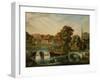 A View of Duncombe Park in North Yorkshire from across the Lake-null-Framed Giclee Print