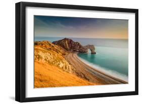 A View of Durdle Door in Dorset-Chris Button-Framed Photographic Print