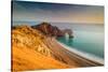 A View of Durdle Door in Dorset-Chris Button-Stretched Canvas