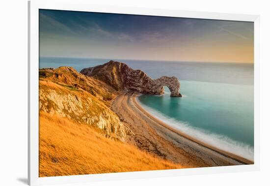 A View of Durdle Door in Dorset-Chris Button-Framed Photographic Print