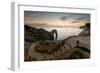 A View of Durdle Door in Dorset-Chris Button-Framed Photographic Print