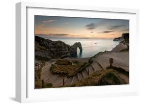 A View of Durdle Door in Dorset-Chris Button-Framed Photographic Print